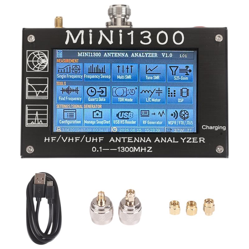 Signal Generator Spectrum Analyzer - ALIM-Mini1300 4,3-дюймовый анализатор антенн VHF/UHF 0,1-1300