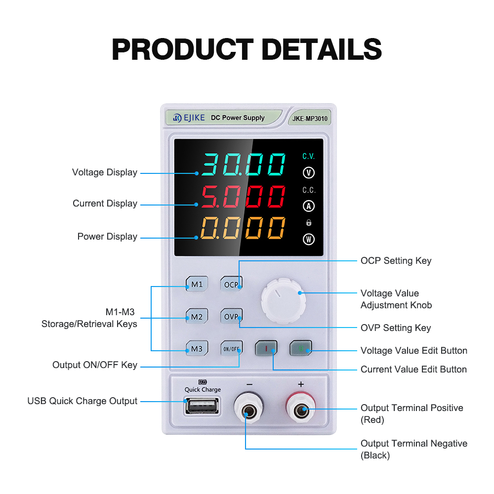 Программируемый регулируемый с – обзор и цена Programmable Dc Power Supply 30V 10A