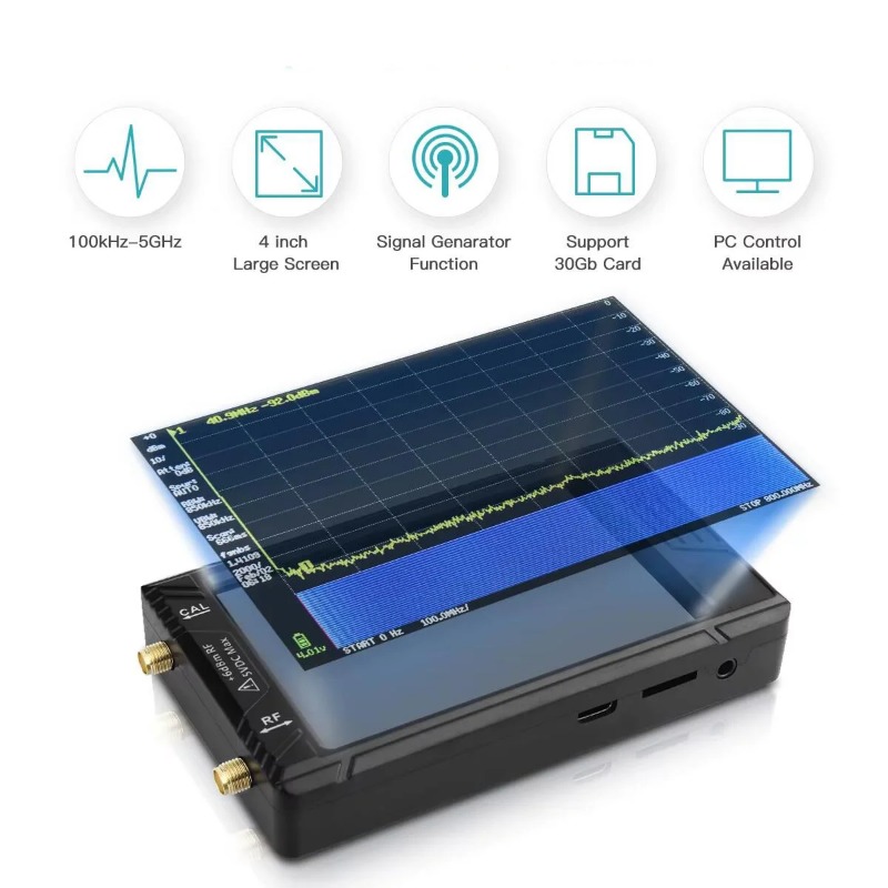 Новый портативный анализатор к – обзор и цена Signal Generator Spectrum Analyzer
